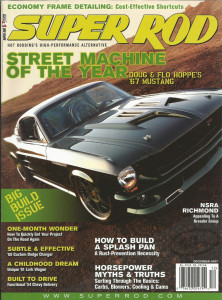 SUPER ROD 2007 DEC - FRAME DETAILING, SPLASH PAN MADE, 54 PANEL